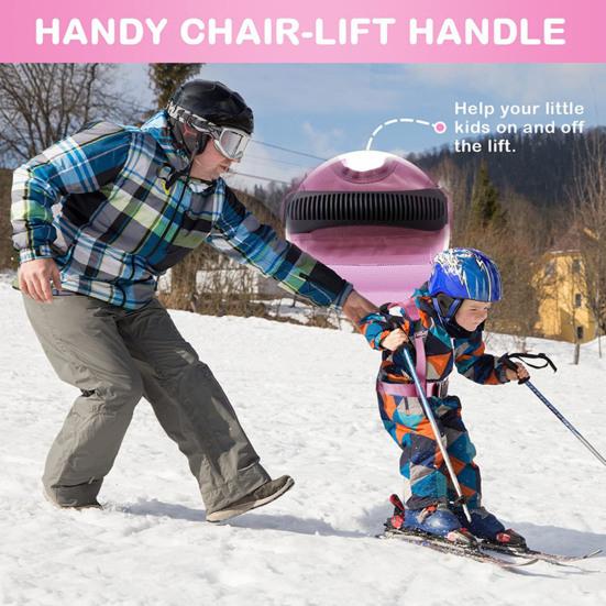 Kids Ski Training Harness with Leash Heavy Duty Teach Child Speed Control Beginner Snowboarding Skiing Auxiliary Trainer Traction Safety Belt