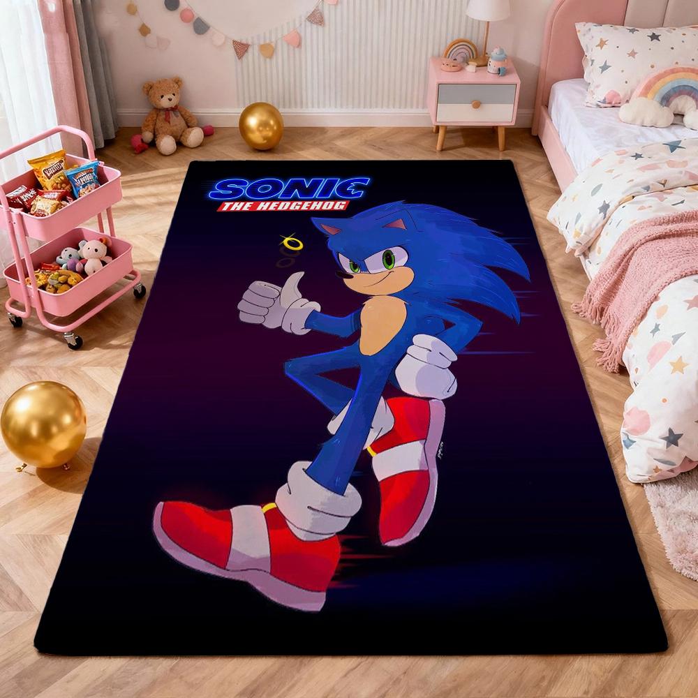 Sonic Hedgehog Carpet Bath Mat Fluffy Rug Soft Foot Mat Under Desk Mat Living Room Rug Pet Friendly