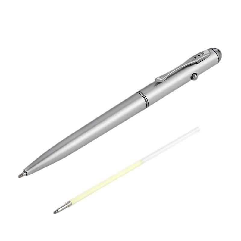 UV Invisible Magic Fluorescent Pen with LED Light - Anti-counterfeit, In Stock