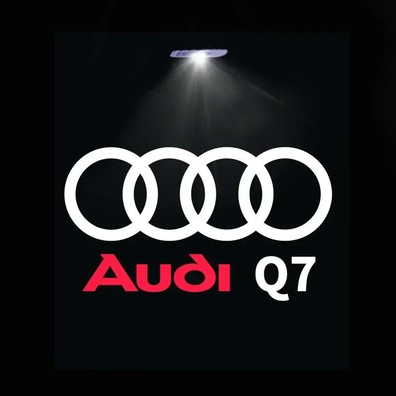 2X LED Car Door Light For Audi A1 A4 A6 A7 RS A5 Q3 Q5 Q7 A8 A3 TT SQ5 Quattro S3 A8 S4 S5 S8 Projector Lamp Door Welcome Light