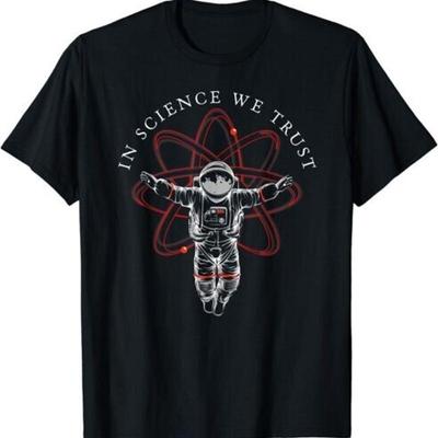 Neues limitiertes Atheist In Science We Trust Astronaut Humanist T-Shirt