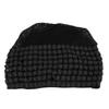 Soft Lace Bonnet Elastic Cotton Breathable Skin Friendly Women Lace Beanie for Daily Patient Black