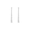 S925 Sterling Silver Elegant Long Tassel Earrings with Sparkling Zircon