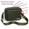 Classic Oxford Cloth Mens Crossbody Bag With Multiple Zipper Compartments For Business Travel