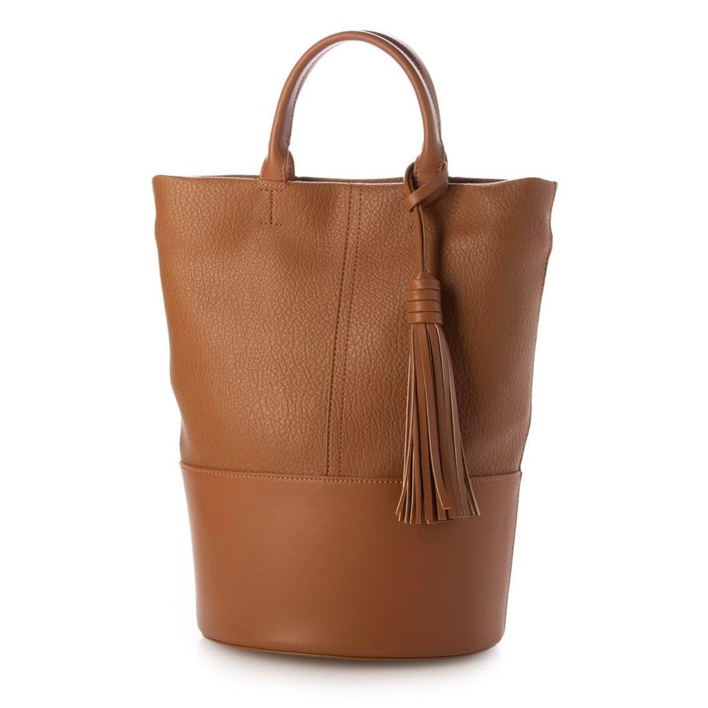 2-way Bucket Bag with Tassels