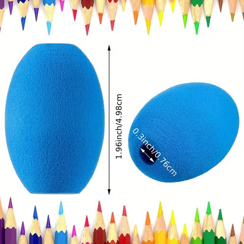 3/6 Pezzi Impugnature Morbide in Schiuma Per Penne e Matite, Supporto per Matita per Esercitazione di Scrittura, Impugnatura Ammortizzata per Scrittura a Mano, Disegno, Ergonomico