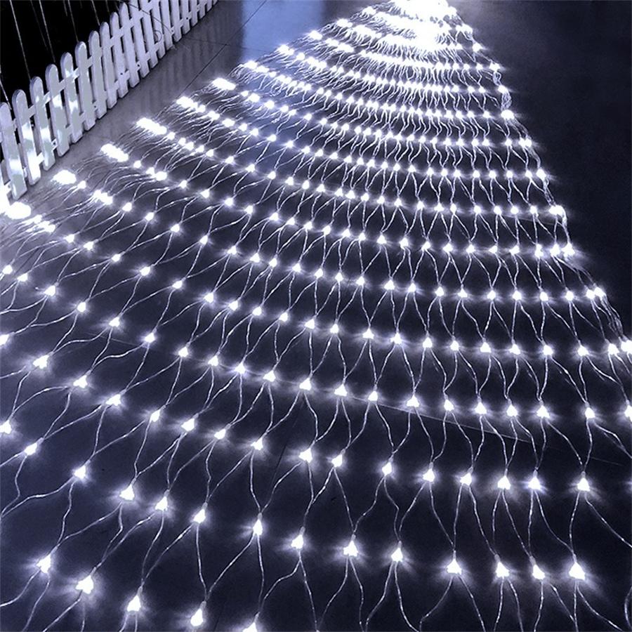 8X10M 2000 Large LED Net Lights Outdoor Mesh Lights Plug In LED Christmas Twinkle Net Fairy Light For Backdrops Holiday Decor