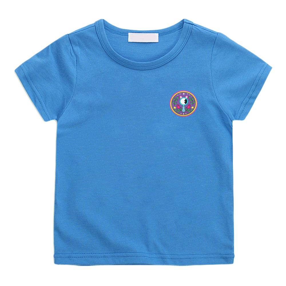 The Creature Cases Simple-style T-shirt Cotton 100% Casual O-neck Cute Cartoon Boys and Girls Top Manga Anime Print Tees Summer