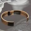 Bracelet Polished Skin-friendly Plated Copper Elegant Unisex Bracelet for Dating
