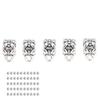 50Pcs Beard Beads Hair Braiding Beads Antique Silver Metal Finish Moderate Size Exquisite Dreadlocks Beads