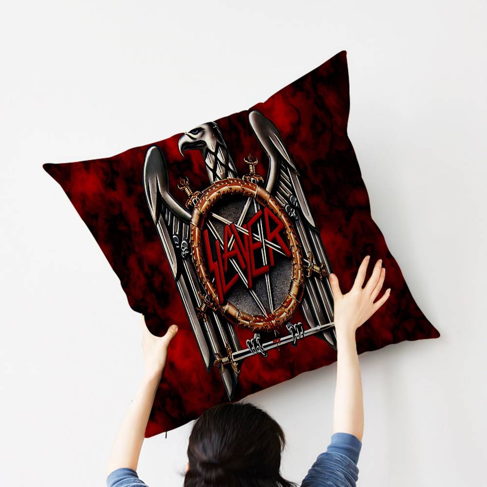 Band S-Slayer K-Kerry King 45*45cm Cushion Cover Pillow Cover Decor Pillowcase Home Pillowcase for Couch Pillow