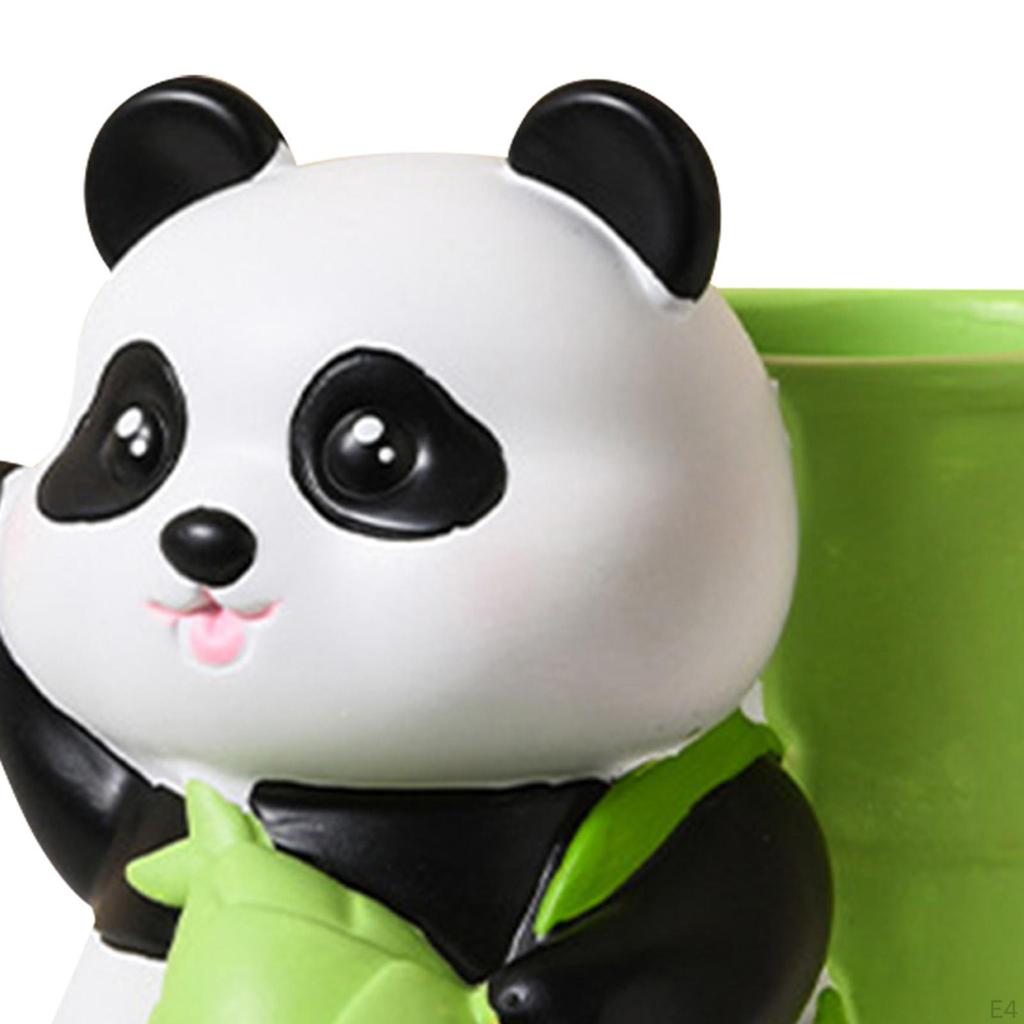 Panda Stifthalter, süßer Cartoon-Stiftehalter, Heimdekoration, Skulptur, Geschenk, Schreibtisch-Organizer, Bleistift