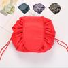 Five-Color Fashion Drawstring Makeup Pouch – Portable Travel Cosmetic Bag (Single Piece)