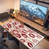 Kawaii Character Stickers Large Size Mouse Pad Large Gaming Table Cushion Nonslip Laptop Tablet Big Mousepad Xxl Mat Mini Pc Playmat With Lock Edge