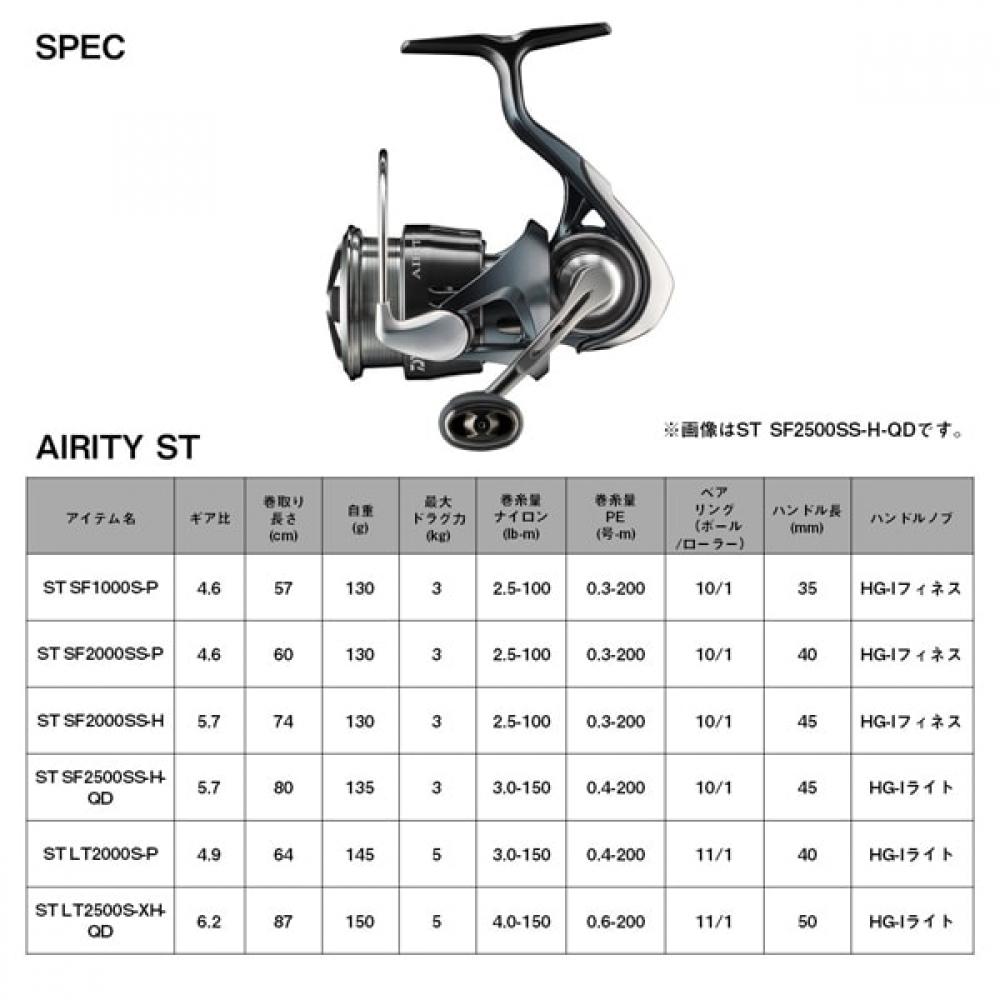 Daiwa 23 Airity  Airity  St Sf2000ss P