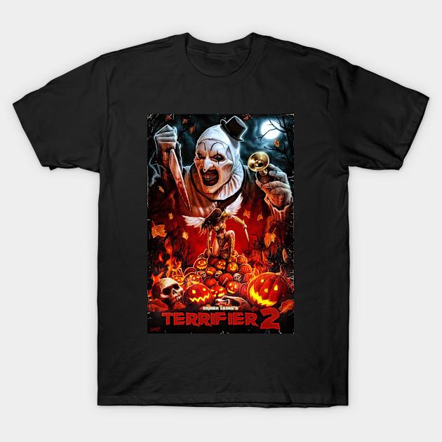

Men Black Print T-shirt Horror Terrifier Clown No-Cut Transfer Paper Print Cotton Tshirt - Men s Summer Cotton Graphic Tee S разноцветный