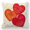 Creative Valentine's Day Happy Letters Digital printing short plush pillow covers for car sofa office cushion cover home goods