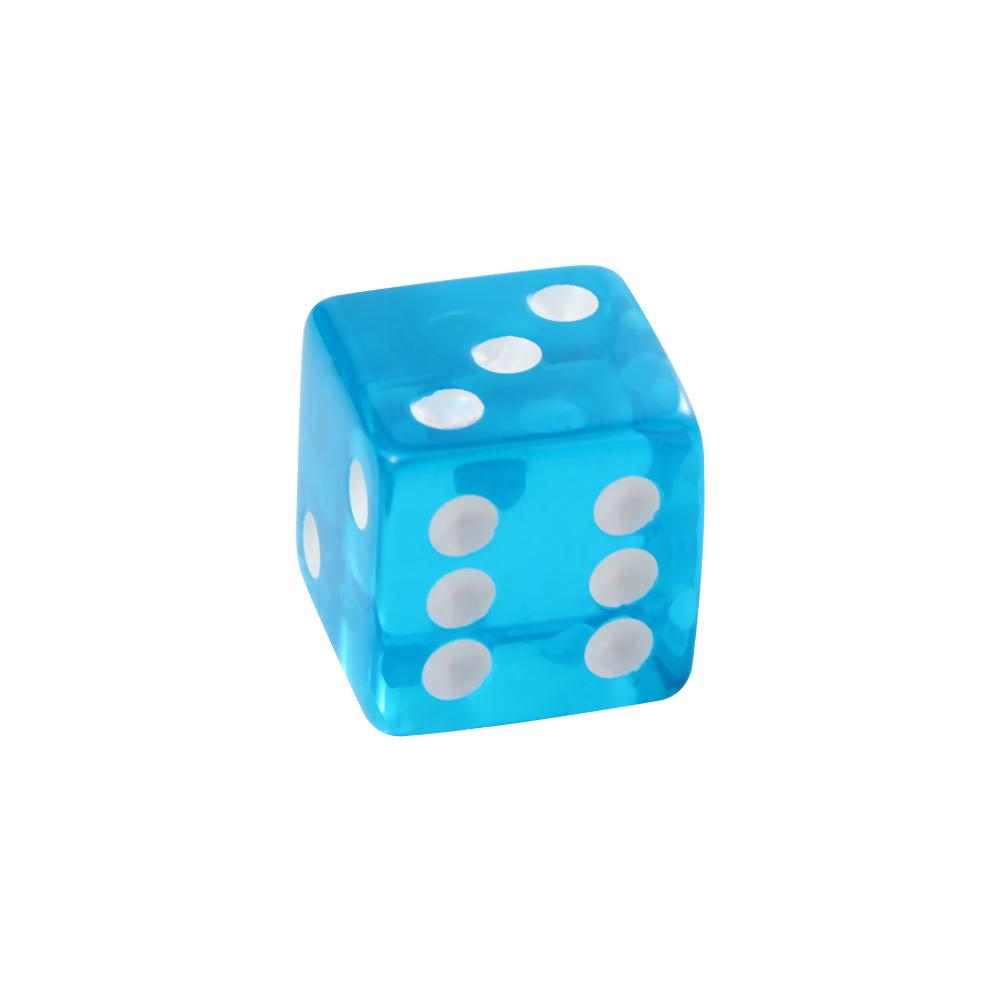 19mm Casino Dice with Razor Edges and Matching Serial Numbers Clear Translucent D6 Royal Craps