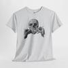 Vintage Skull Graphic Unisex Tee, Edgy Artistic T-shirt, Heavy Cotton Streetwear