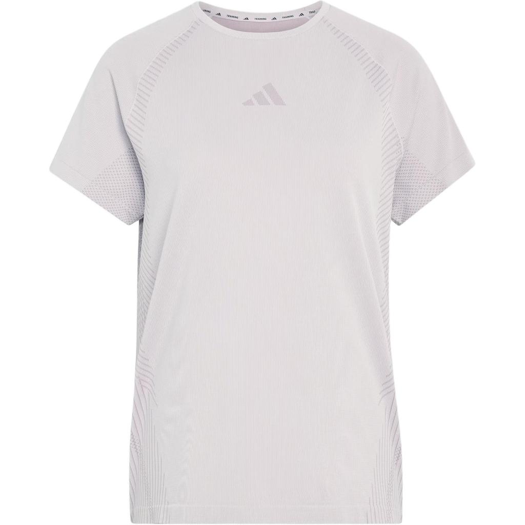 Adidas Seamless Knitted Sports Round Neck Raglan Short Sleeve Quick Dry T-Shirt Women Tops KE6866