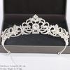 Silver Color Crown and Tiara Hair Accessories for Women Wedding Accessories Crown for Bridal Crystal Rhinestone Diadema Tiara