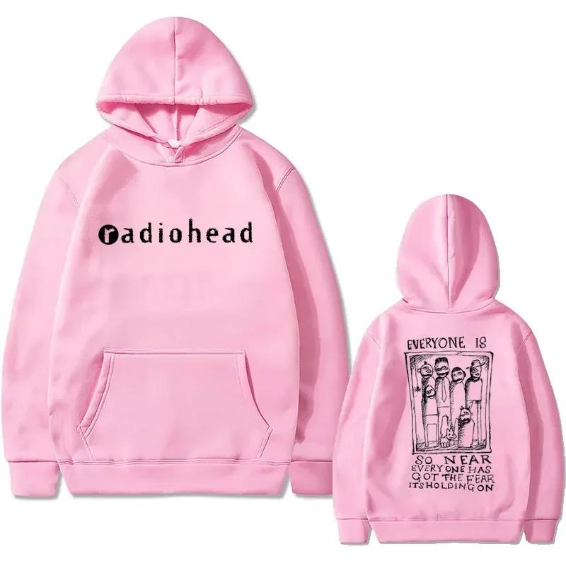 British Rock Band Radiohead Graphic Print Hoodie Men Women's Clothes Male Fashion Vintage Hoody Sweatshirt Gothic Y2k Streetwear