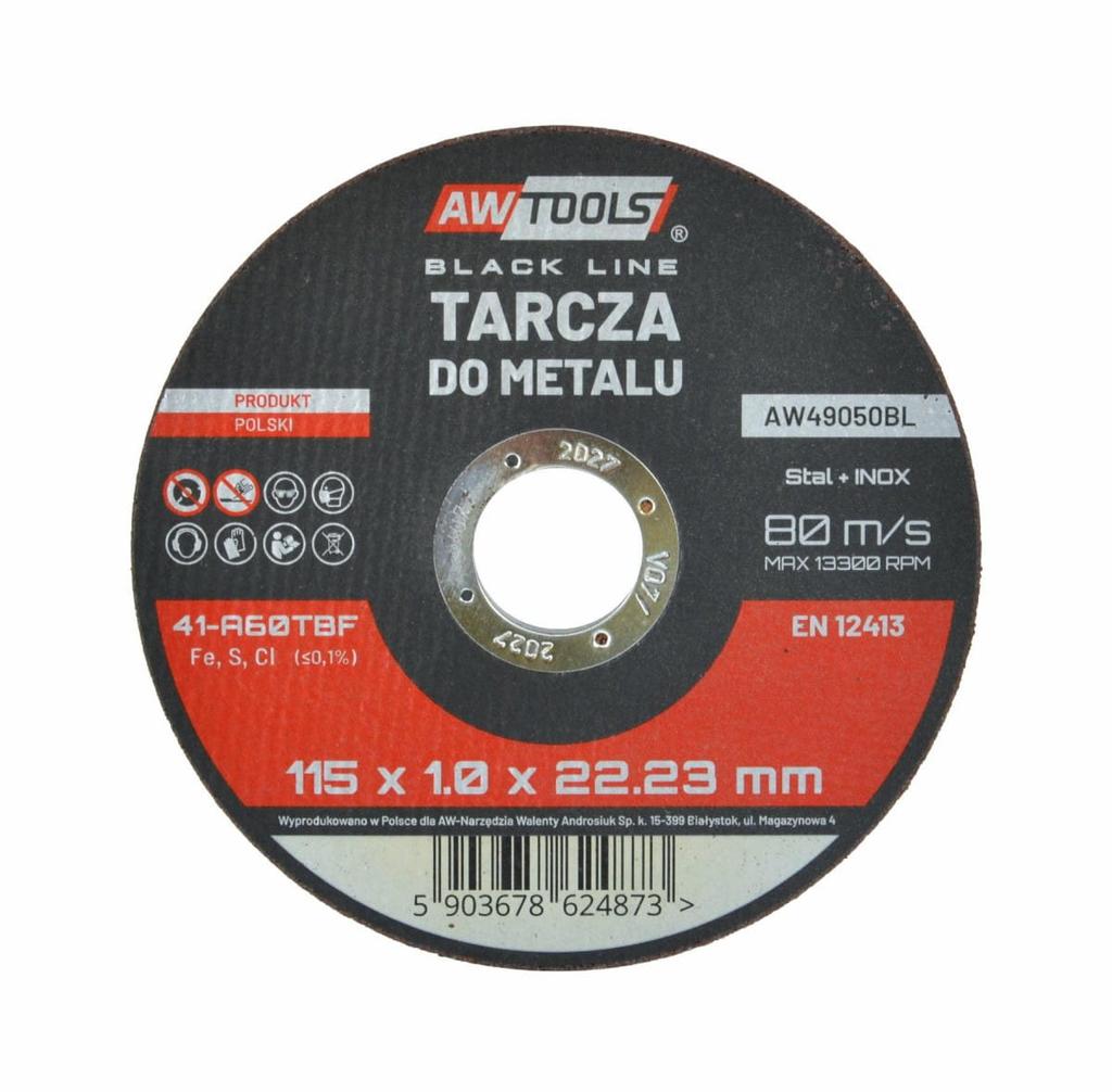 Awtools Tarcza Do Metalu 115*1,0Mm Black Line