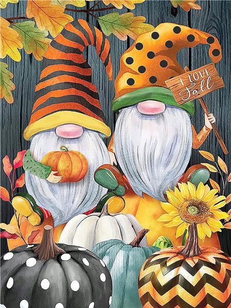 

Полная алмазная вышивка Тыква Цветок Картина Фрукты Полная квадратная мозаика День благодарения Пейзаж Вышивка крестом Ручная работа Full Round 20x30CM