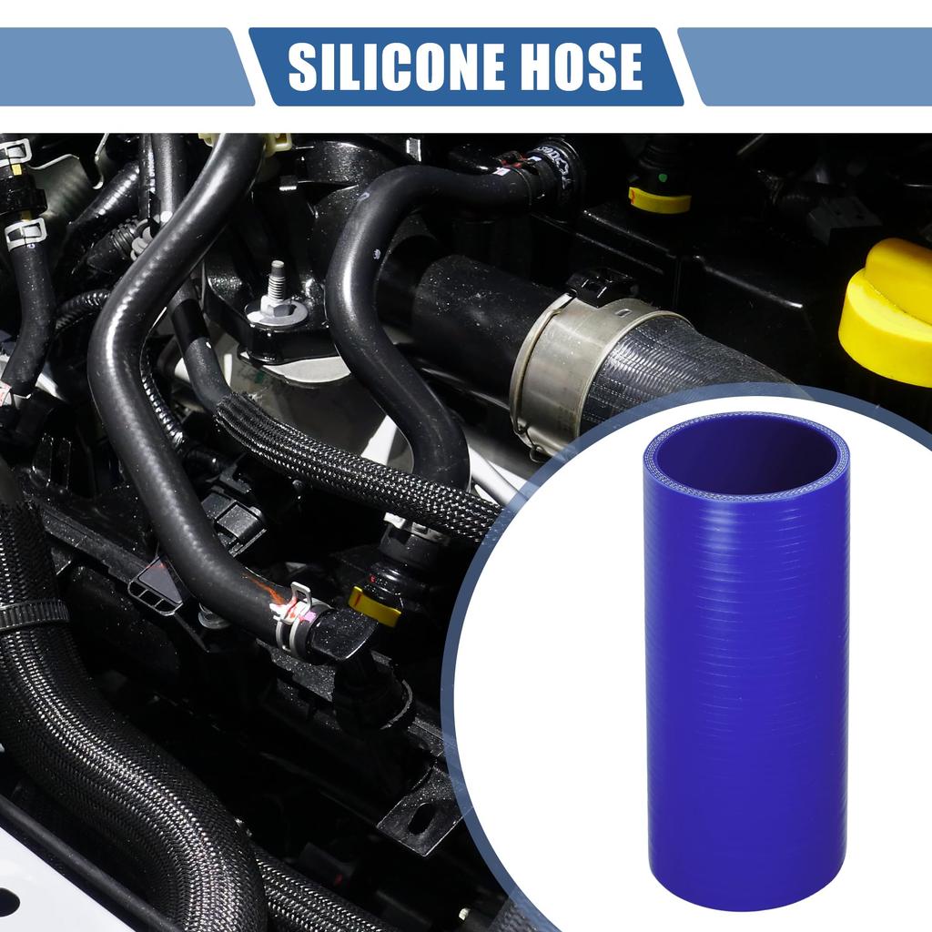 X AUTOHAUX Silicone Hose, Straight Silicone Pipe, Radiator Hose, 1 Piece, Inner Diameter 2.8