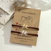 Noter 2Pcs Matching Couple Bracelet Stainless Steel Bicycle Cool Riding Paired Accessory Premium Selected 2mm Cord Adjustable