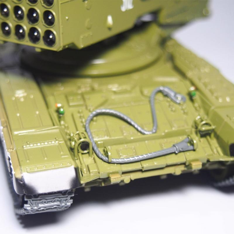 Original 1:43 Scale Russian TOC-1A Flamethrower Tank Simulation Alloy Tank Model Collection Decoration Toy Gift Souvenir Display