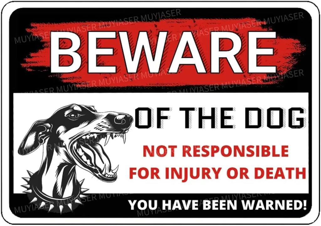 Beware of The Dog Rottweiler You Have Been Warned Aluminum Sign Outdoor Yard Warning Perfect for Fence Yard Home Dec