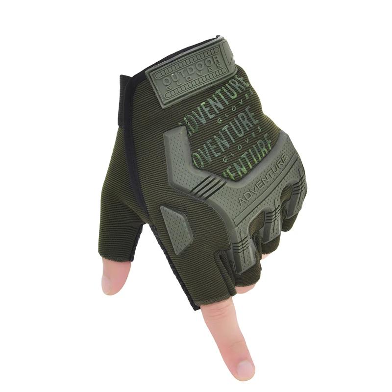 

Чоловічі тактичні рукавички без пальців Мотоциклетні рукавички без пальців для чоловіків і жінок Велоспорт на природі Полювання Рукавички без пальців для походів L
