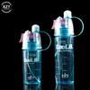 400/600ML Water Bottle With Straw Drink Spray Cup Cycling Hiking Outdoor Sports Solid Plastic Spray Cool Outdoor Water Bottle