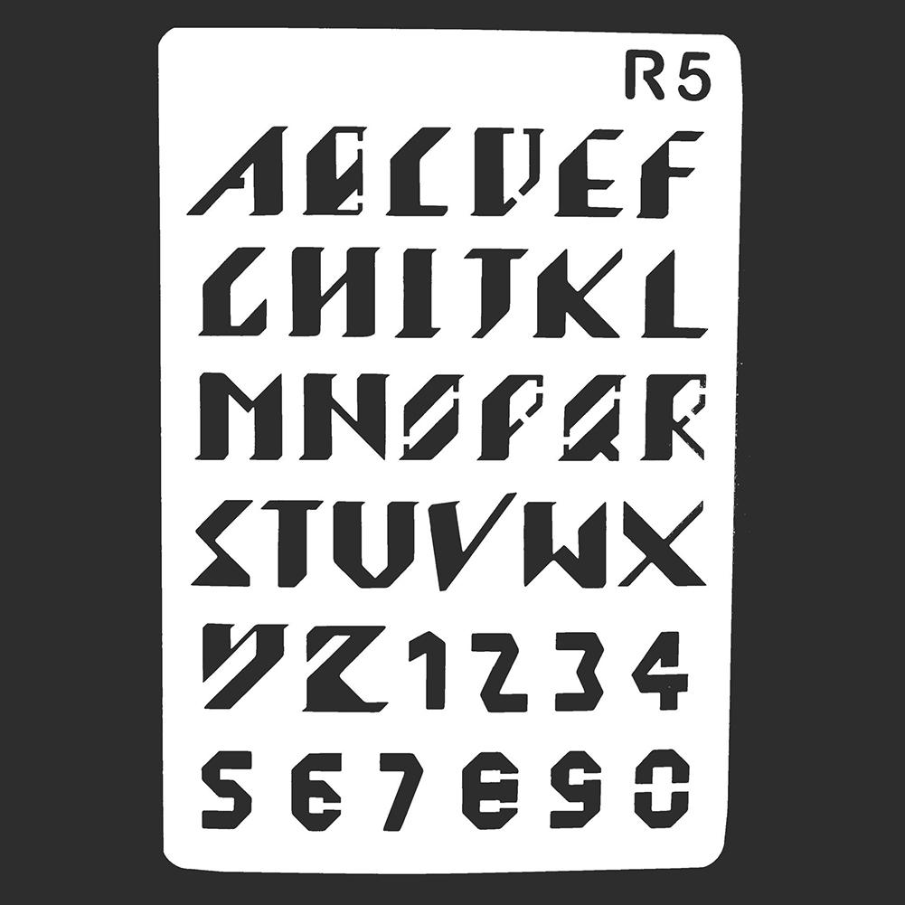 

Канцелярские принадлежности ремесло живописный трафарет стены цифры буквы DIY шаблон для тиснения 5#