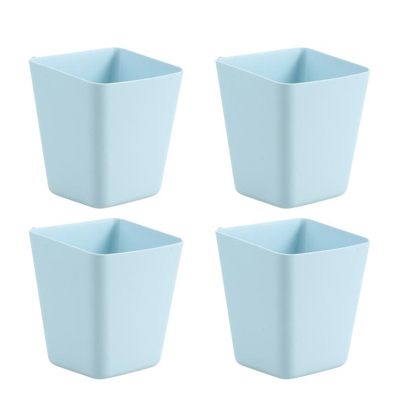 1/2/4pcs Desk Side Small Hanging Basket Kitchen Bathroom Miscellaneous Storage Box Durable Smooth Pen Holder Storage Baskets