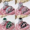Gorgeous S Set of Rings for Women Brilliant Zirconia Finger Jewelry for Engagement Party High-quality Accessories