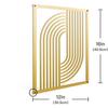 Functional Gold Metal Wall Art: Mid Century Decor for Home Enhancement.Mid Century Geometric for Modern Home.