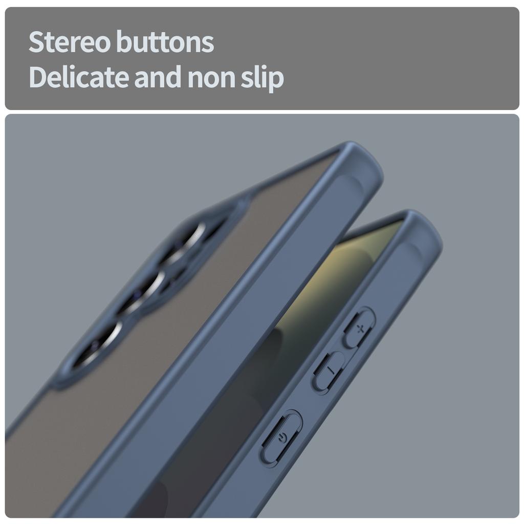 For Samsung Galaxy S25 Ultra Phone Case Drop Proof Airbags Frosted Translucent PC + TPU Back Cover