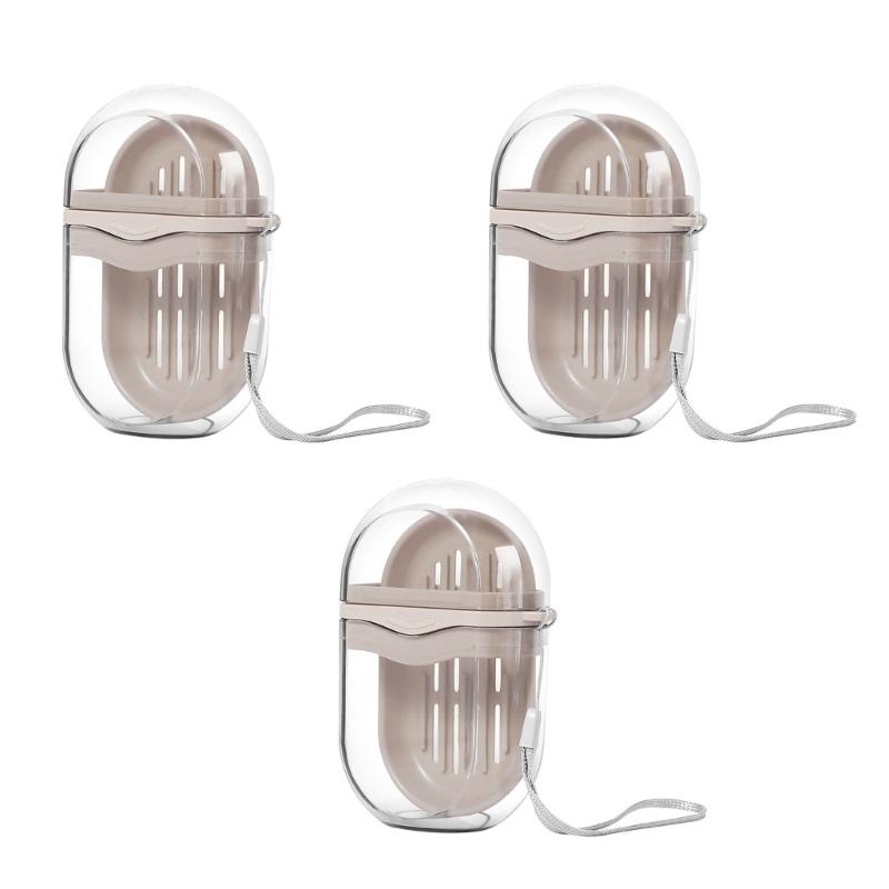 Elegant Transportable Soap Container For Travel Protective Plan With Air Openings Small Bathroom Accessories