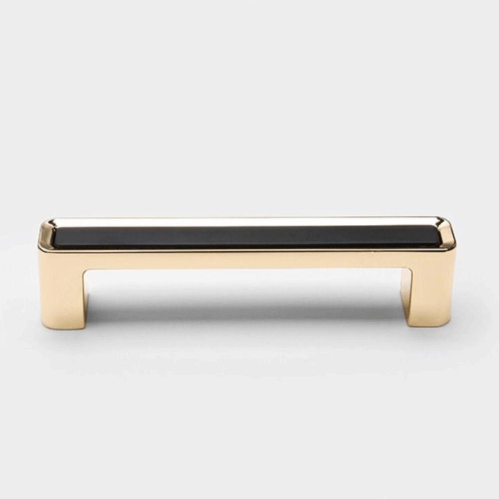 Black Square Single Hole Handle Zinc Zinc Zinc Alloy Cabinet Handle Black Gold Handle  Kitchen Cabinets