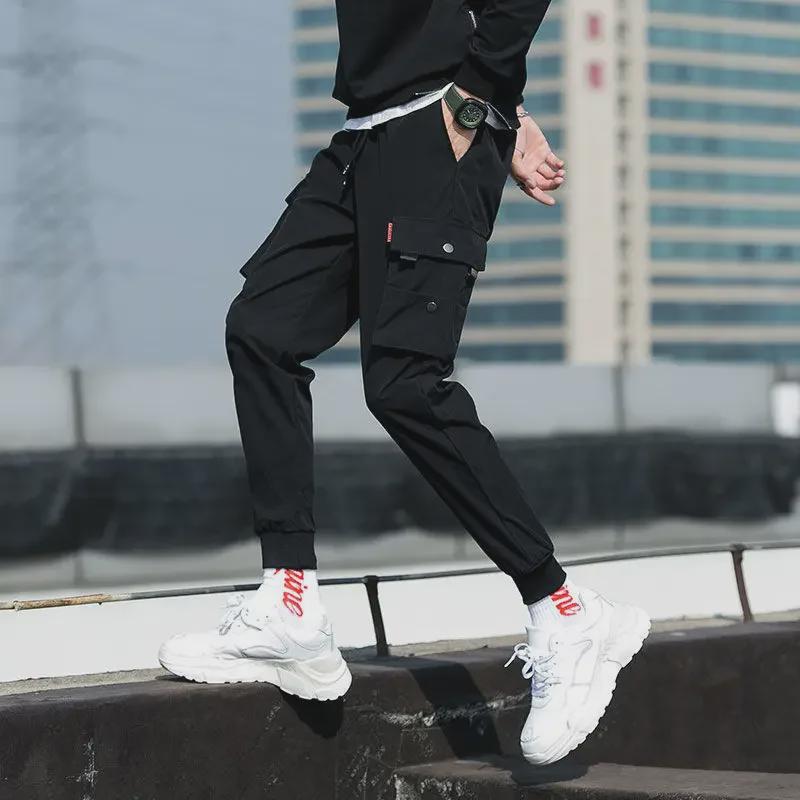 Men's Autumn/Winter Casual Velvet Jogger Pants with Cuffs