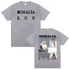 Singer Rosalia LUX New Album Tour Graphic T Shirt Men Women Vintage Aesthetic Short Sleeve Tshirt Cozy Summer 100 Cotton Shirt