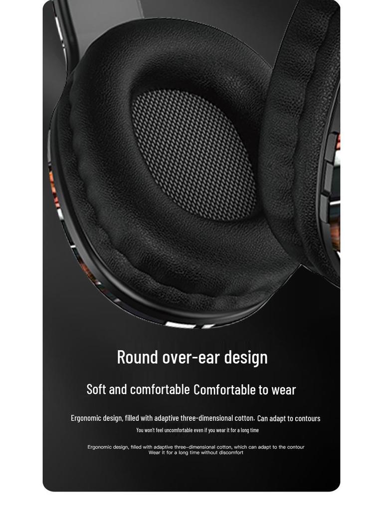 Graffiti P95 LED Head-mounted Bluetooth Earphones with Long Battery Life - True Wireless for Sports and Music