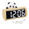 Digital Alarm Clock Innovative Cartoon Panda Desk Clock Ornament for Bedroom and Office