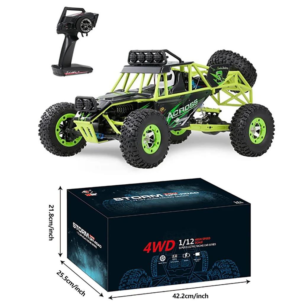 WLtoys 1/12 RC Car 12428 50Km/h high speed 4WD Off-road Crawler RTR 2.4G Remote Control Electric Climbing Crawler Toys for Kids