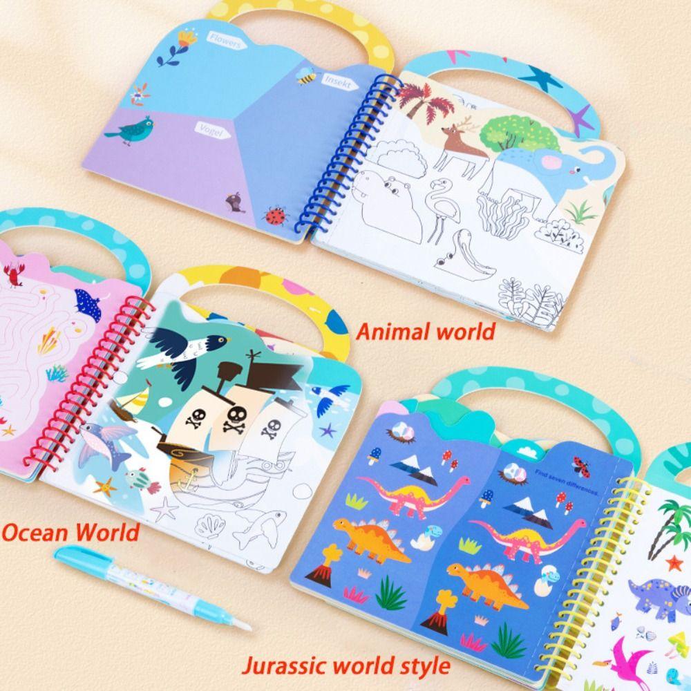Graffiti Water Drawing Montessori Toys Clear Water Color Magic Water Drawing Book Children Toys