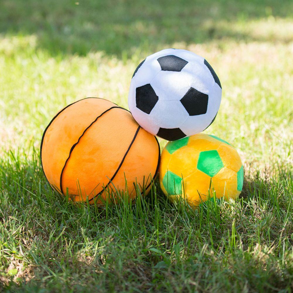 Throw Pillow Basketball Plush Toys Simulation Ball Plush Pillow Football Stuffed Toys Sofa Cushion