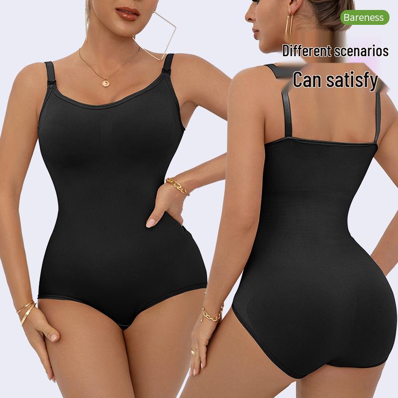 Seamless Postpartum Tummy Control & Nursing Onesie