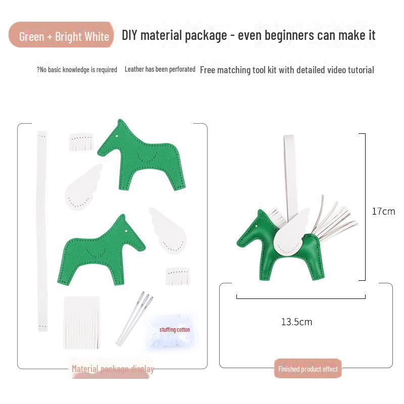 

Брелок Pegasus из натуральной кожи ручной работы для женщин – милый автомобильный аксессуар